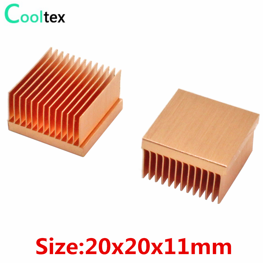 Raspberry Pi Water Cooling Kit - 2 buah pendingin tembaga murni 20x20x11mm,