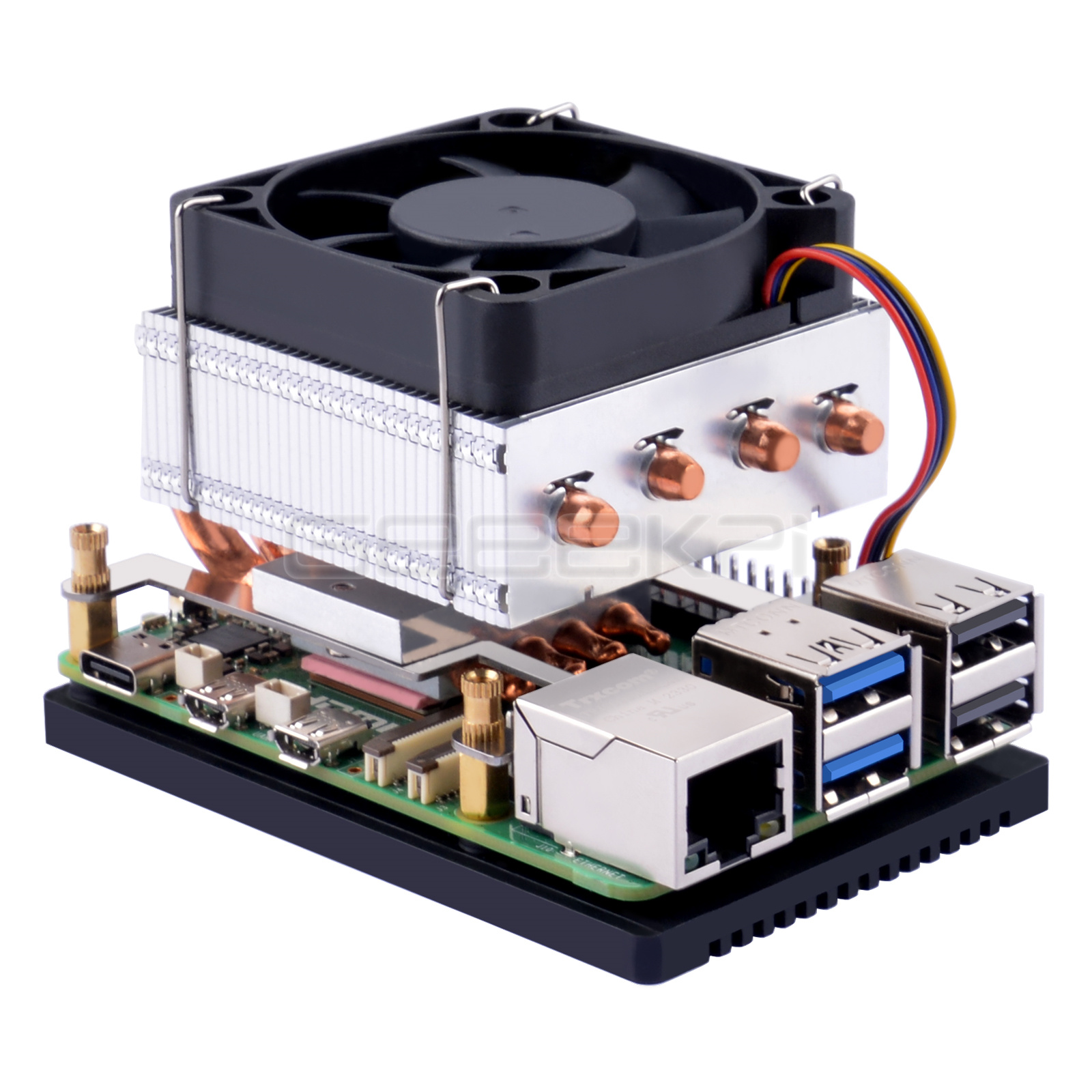 Argon One V3 M.2 Nvme Case - Geekpi pendingin CPU Plus profil rendah