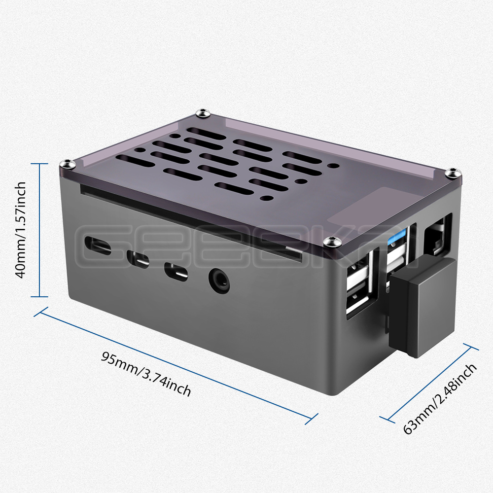 Geeekki Cangkang Hitam Casing  - Argon One V3 M.2 Nvme Case ulasan dan harga
